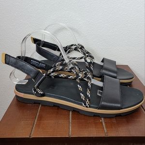 Sorel Torpeda black strappy sandals